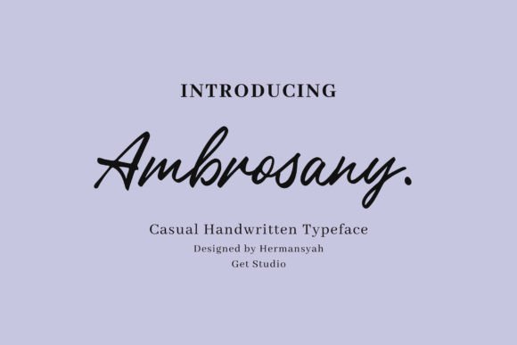 Ambrosany Script: The Font That Elevates Brand Storytelling
