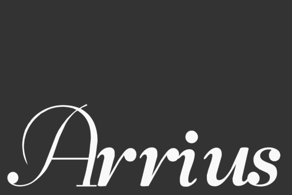 Arrius: A Script Font for Campaigns That Speak with Elegance