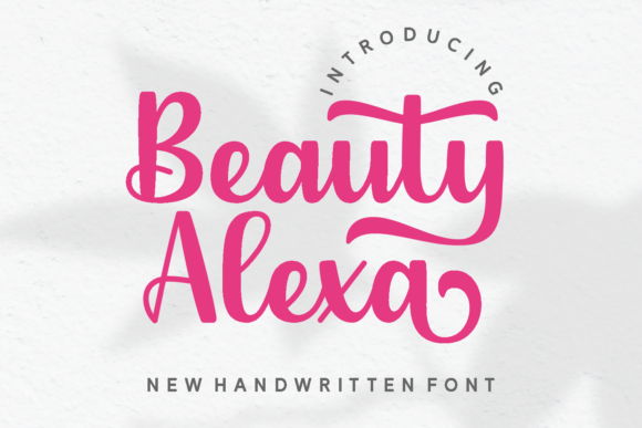 Beauty Alexa: A Handwritten Font for Elegant Digital Design