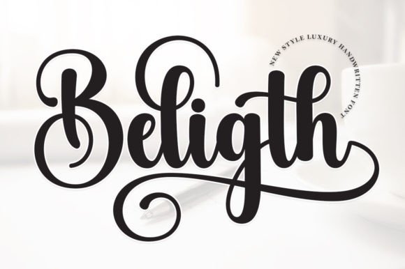 Beligth: A Handwritten Font for Editorial Design