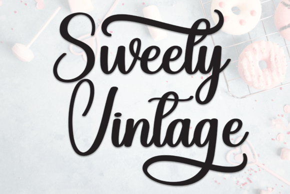 Branding with Sweety Vintage: A Playful Script for Real Projects