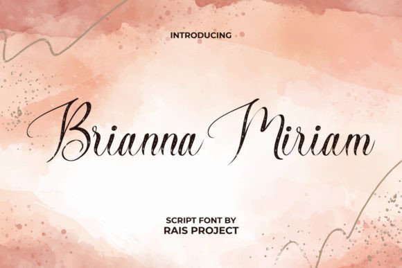Brianna Miriam: A Script Font for Digital Branding and Web Design