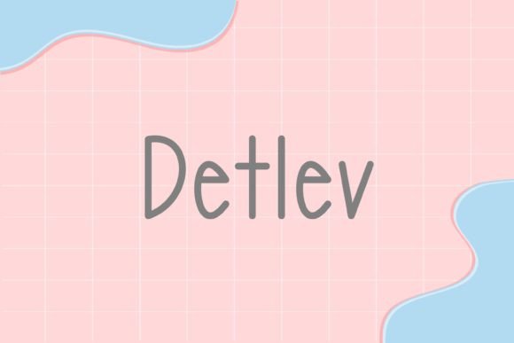 Detlev: A Handwritten Font for Creative Crafters