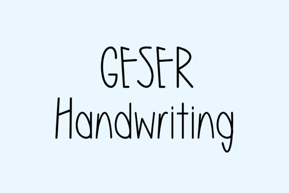 Geser: A Handwritten Font for Creative Campaigns