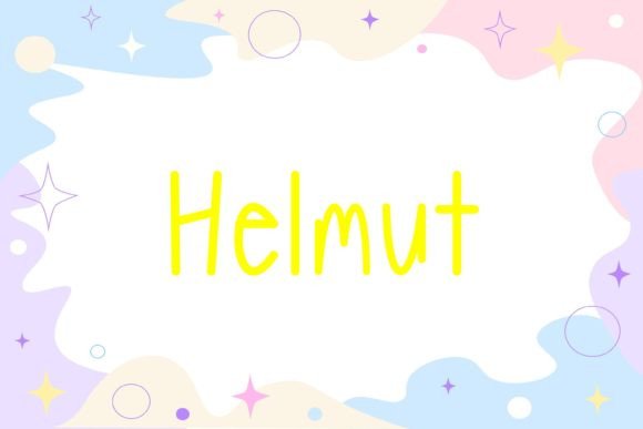 Helmut: A Handwritten Font That Brings Personality to Your Brand