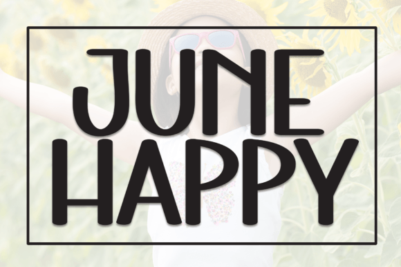 June Happy: A Handwritten Font for Creative Crafters