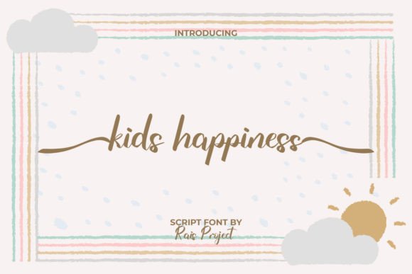 Kids Happiness Font for Branding Projects