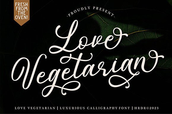 Love Vegetarian: A Script Font That Elevates Branding