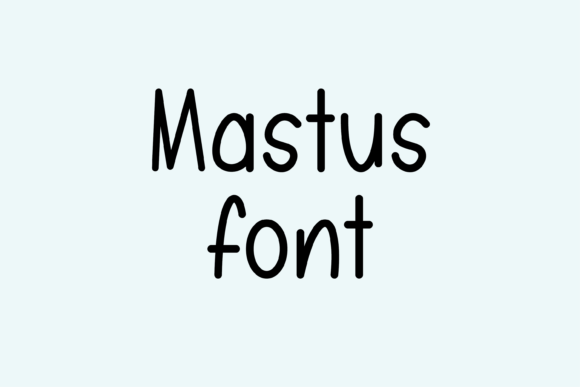 Mastus: A Handwritten Font for Creative Crafters