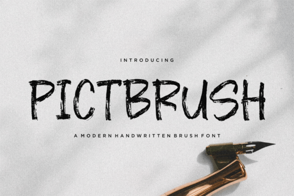 Pictbrush: A Handwritten Font for Editorial Expression