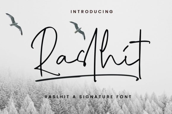 Raslhit: A Script Font That Adds Elegance to Branding Projects