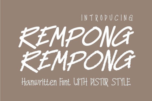 Rempong: The Font That Elevates Your Brand
