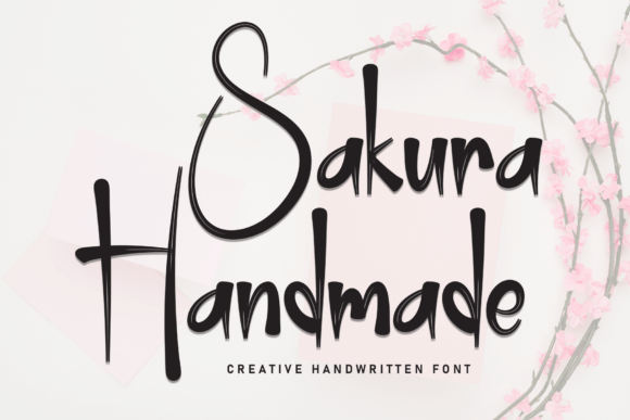 Sakura Handmade: A Script Font for Digital Branding and Web Design