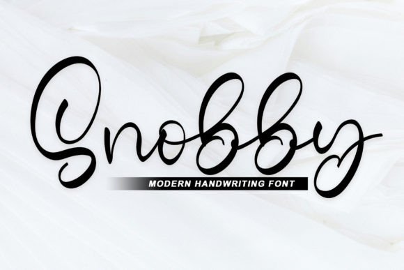 Snobby: A Script Font That Elevates Your Craft Projects