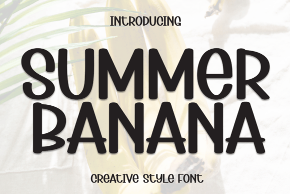 Summer Banana: A Sweet Script Font for Digital Design