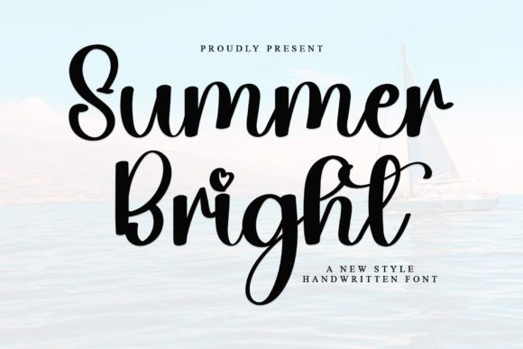 Summer Bright: A Font That Adds Elegance to Every Craft Project