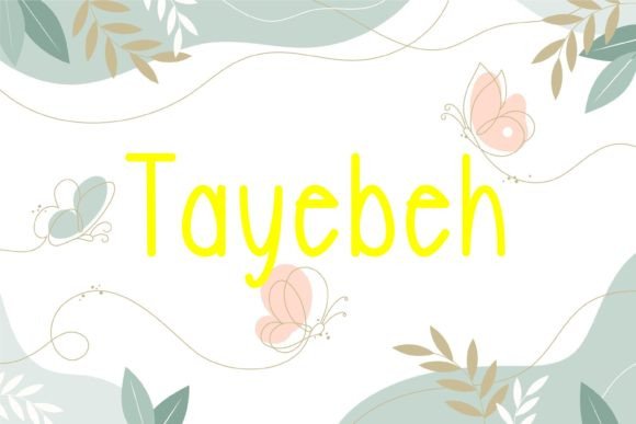 Tayebeh: A Handwritten Font for Creative Campaigns