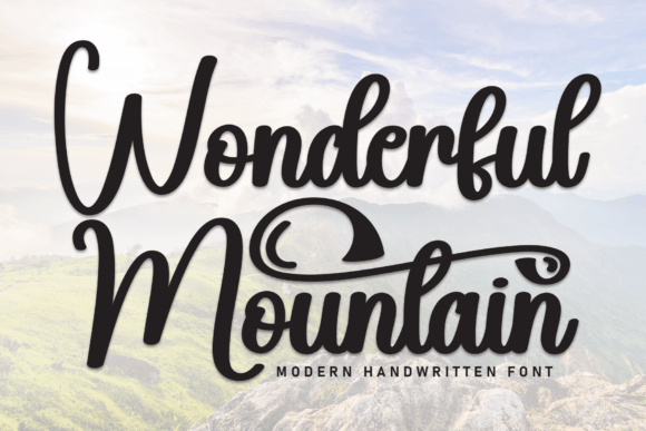 Wonderful Mountain: A Warm and Friendly Handwritten Font for Branding